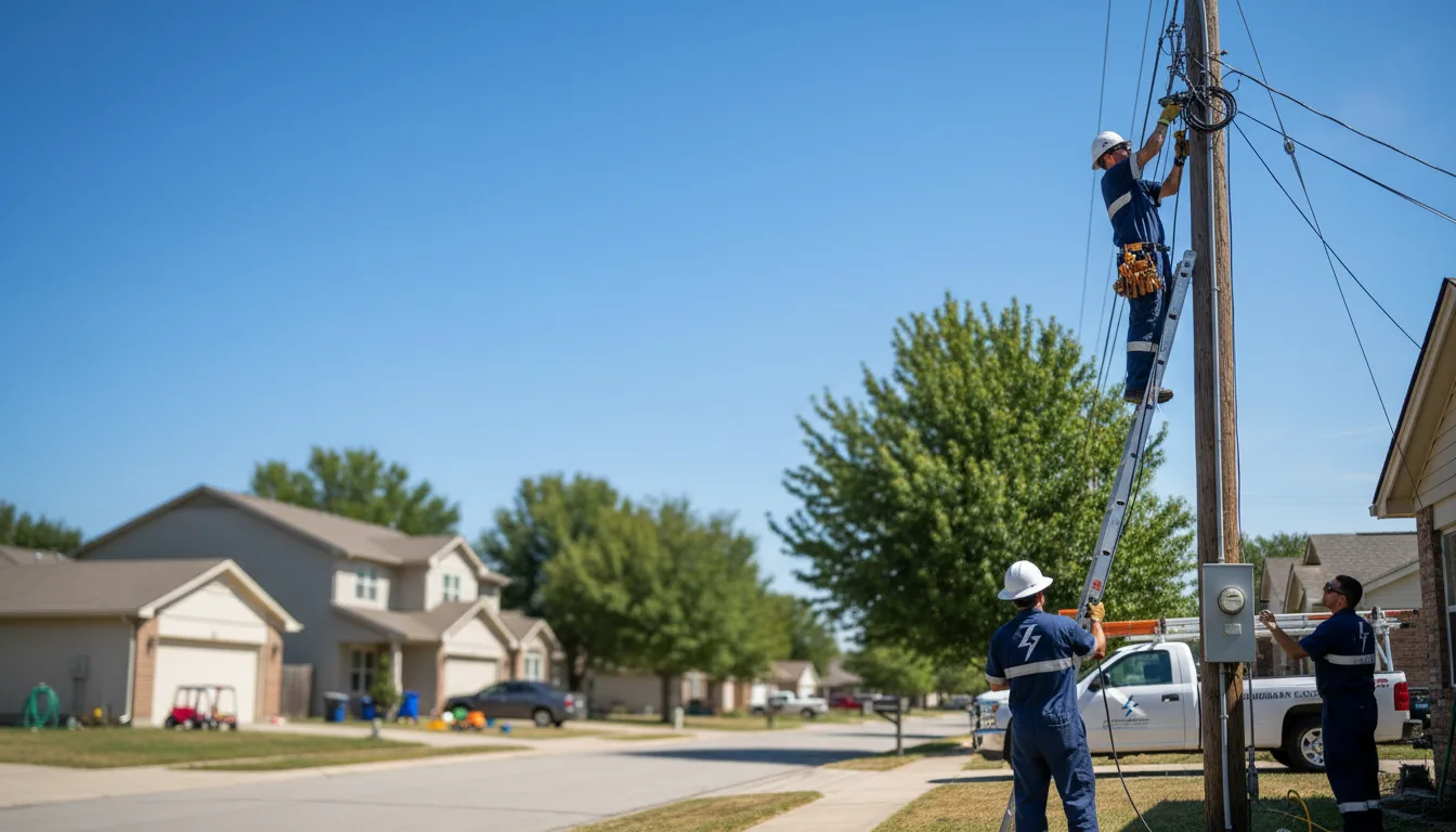 Residential electrician providing installation services in Plainville, GA